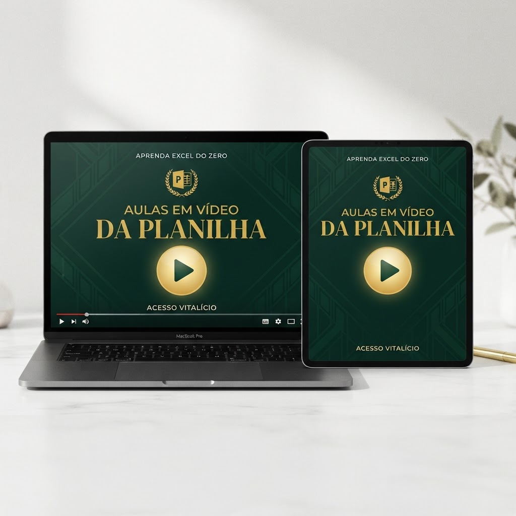 Bônus: Aulas em Vídeo da Planilha