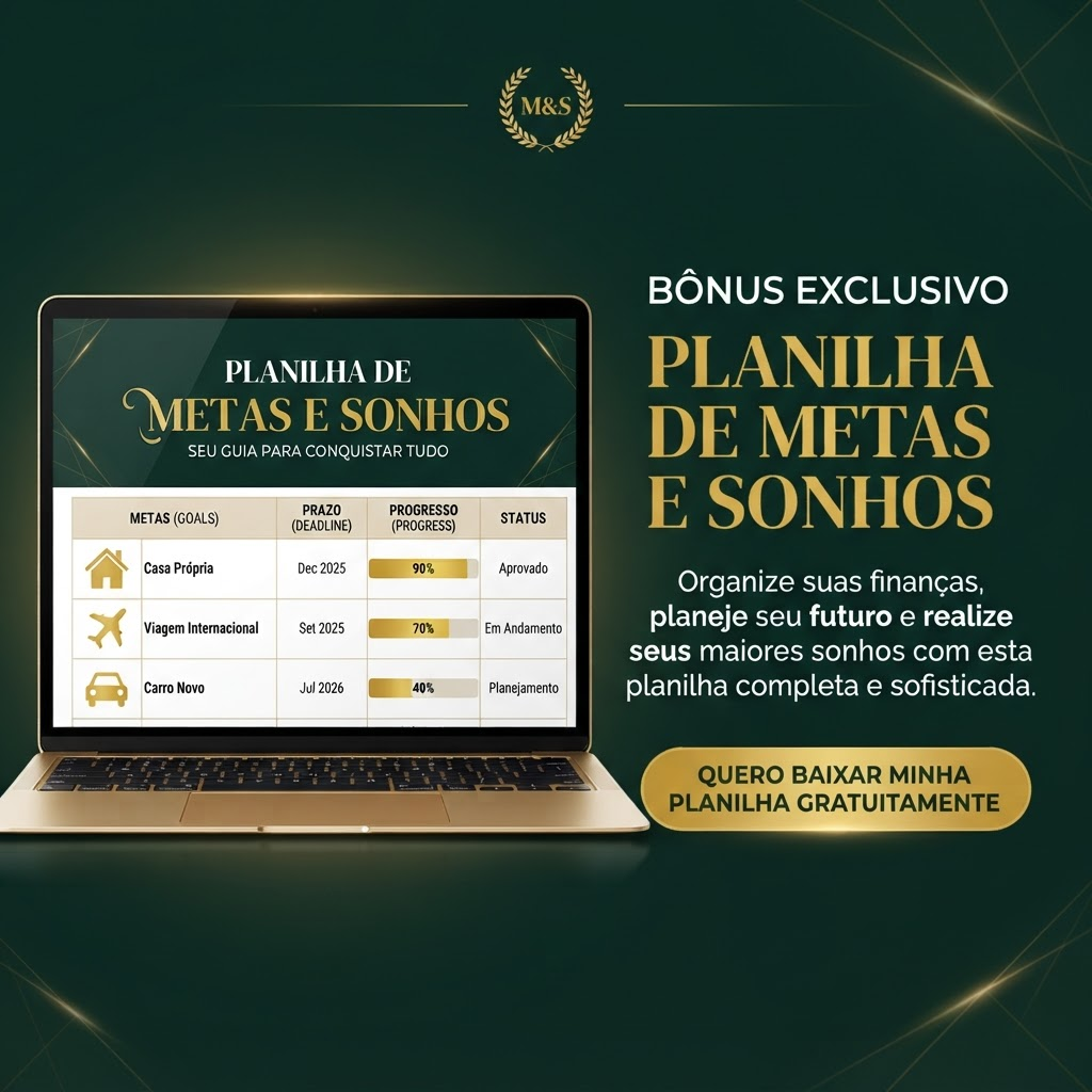 Planilha de Metas e Sonhos