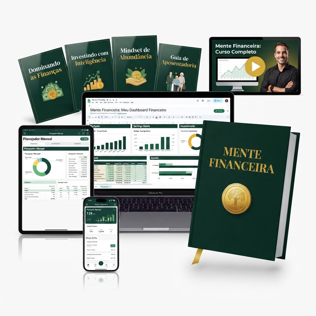 Plano Completo da Planilha Mente Financeira com bônus e aulas em vídeo